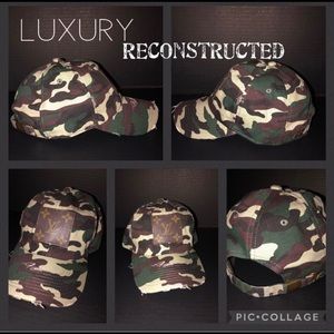 LV authentic patch upcycled vintage hat …brand new